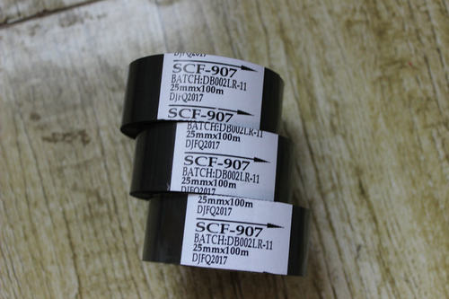 进口色带SCF907 LC1FC2FC3打码机色带高速贴标耐高温253035*100