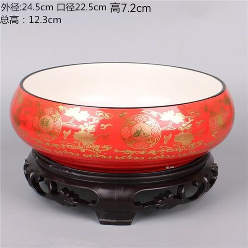 陶瓷大号水仙铜钱草花盆