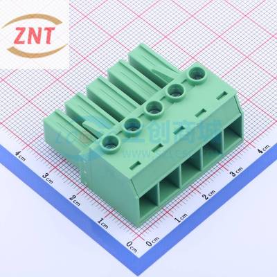 插拔式接线端子 JL5EDGKH-76205G01 P=7.62mm 插头 1x5P 原装正品