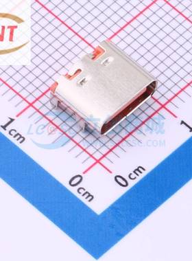 USB3.1母座 Type-C16P橙色插座 TYPEC-304A-ACP16O SMD XUNPU讯普