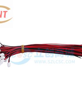 杜邦线ZX-XH2.54-2PBXC XH2.54 2P 200MM UL1007/24 单头双线