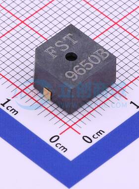 蜂鸣器 FUET-9650B-12V SMD,9.6x9.6mm 有源(内含驱动线路) 8V~15
