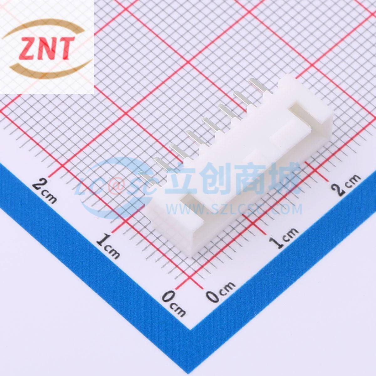 线对板/线对线连接器 ZX-XH2.54-8PZZ 直插 P=2.54mm 1x8P 兆星