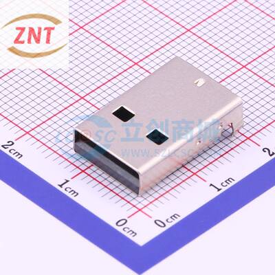 USB连接器 Type-A 2.0公头 USB-212-BCW SMD卧贴 4P XUNPU讯普