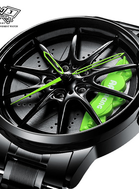 svj手表RAYS-G25轮毂立体镂空表盘汽车改装锻造表文化概念性机械