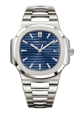 赛娜斯SENORS新款进口全自动机械机芯不锈钢男士腕表SS001