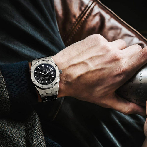 FEICE飞克AP新款FM019全自动机械表男士手表夜光钢带