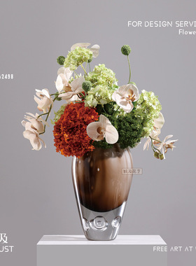 妖及现代轻奢琉璃花瓶摆件