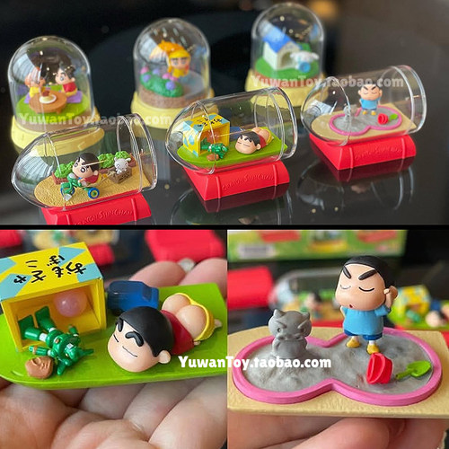 蜡笔小新瓶中景微缩场景摆件手办