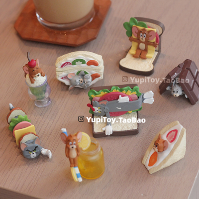 可爱猫和老鼠迷你模型手办小摆件