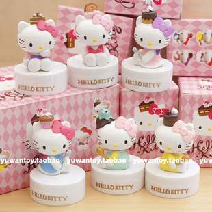 Kitty猫甜蜜甜品系列盲盒手办kt猫公仔玩偶蛋糕装饰摆件生日礼物