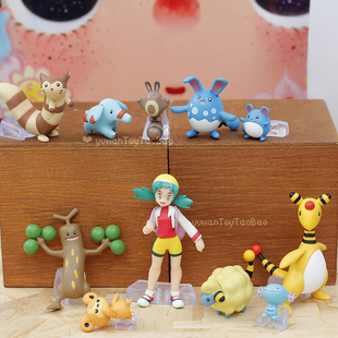宝可梦盲盒手办 城都电龙胡说树尾立手办 SW比例世界模型摆件礼物