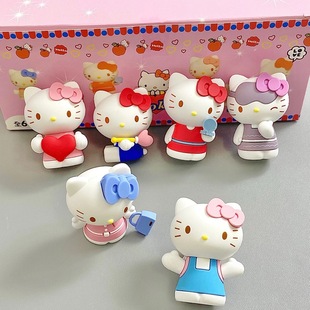 kitty猫情人节系列盲盒手办网红玩具KT猫公仔模型摆件女生日礼物