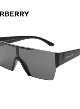 BURBERRY博柏利 一片式墨镜男女明星款ins潮酷印花logo太阳镜4291
