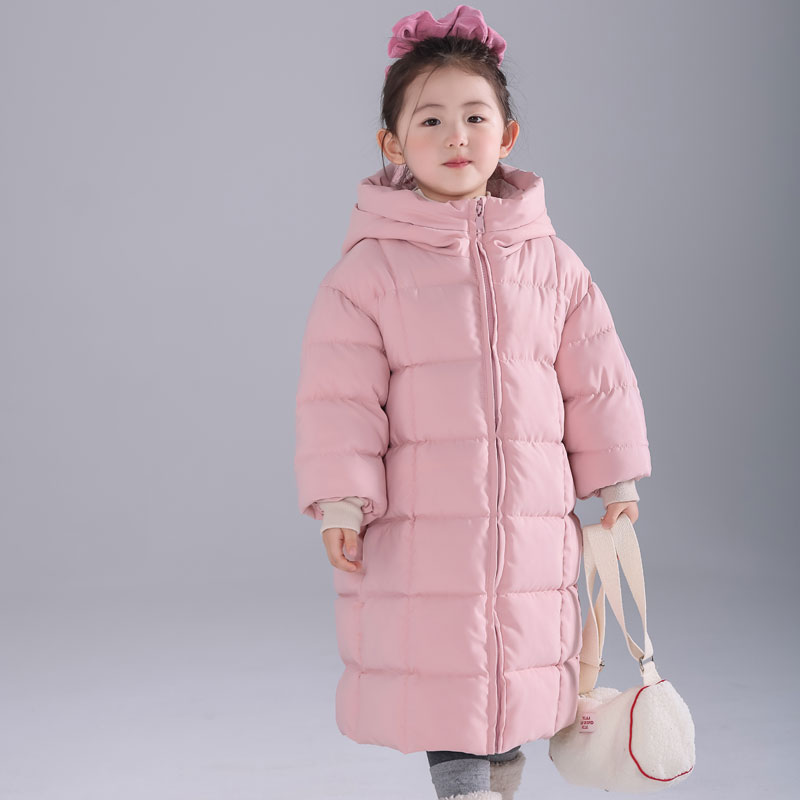 儿童棉服2025冬装新款女童装棉衣外套中长款男童韩版连帽保暖棉袄