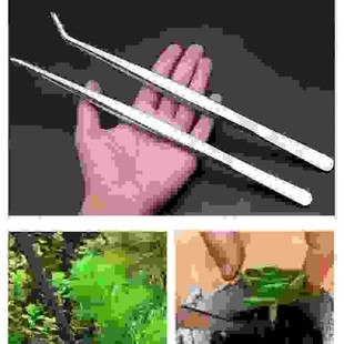水草镊子48cm超长水草镊子不锈钢加长带齿大镊子鱼缸水草镊子工具