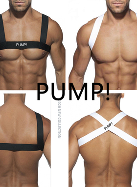 PUMP男士肌肉背带装饰均码束肩围胸健美个性潮流性感弹力情调肩带