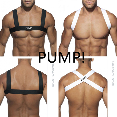 PUMP男士肌肉背带装饰均码束肩围胸健美个性潮流性感弹力情调肩带