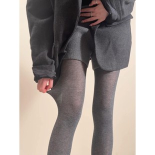 miu里miu气灰色格雷系穿搭打底裤春秋冬超薄丝袜透肉微压打底袜子