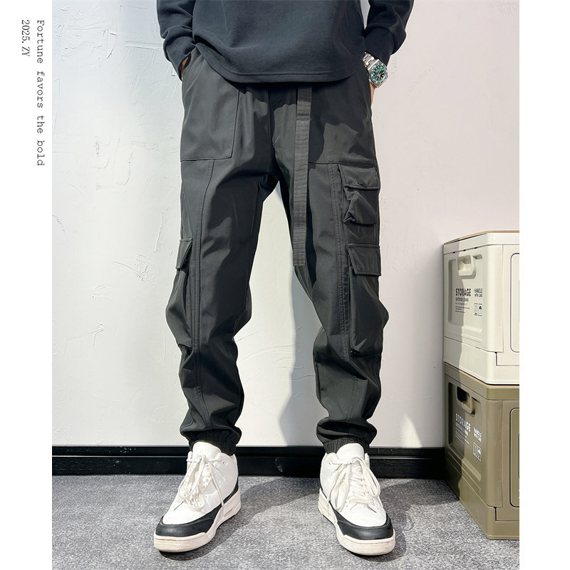 高级感户外机能风工装裤男