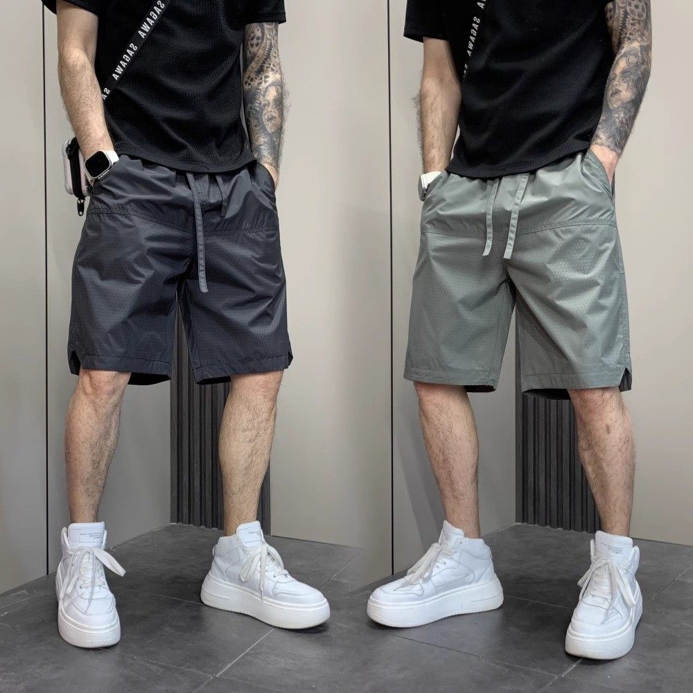 夏季新款简约透气休闲短裤男