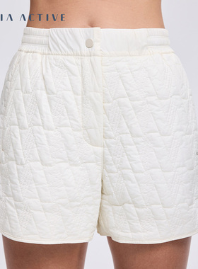 短短裤防风防水满印LOGO轻薄健身运动瑜伽裤 MAIAACTIVE SH300