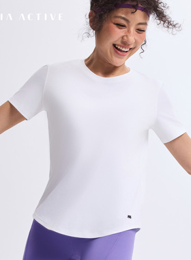 运动休闲TEE健身日常圆领T恤瑜伽上衣女 MAIAACTIVE 52TS07