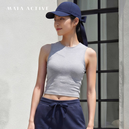 MAIA棉罗纹合身瑜伽背心