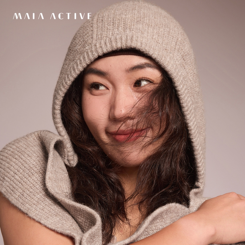 温暖毛线法帽瑜伽帽子MAIAACTIVE