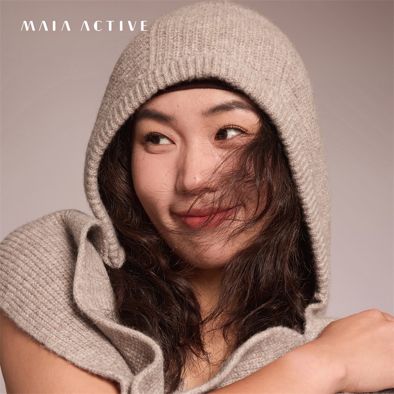 温暖毛线法帽瑜伽帽子MAIAACTIVE