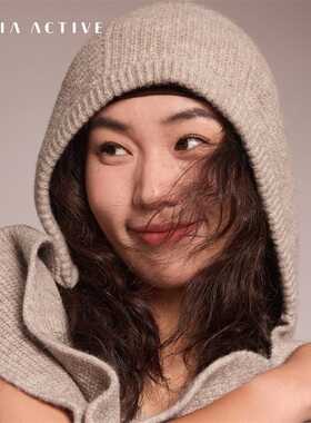 秋冬针织经典百搭护耳保暖毛线法帽瑜伽帽子MAIAACTIVE  54HT03