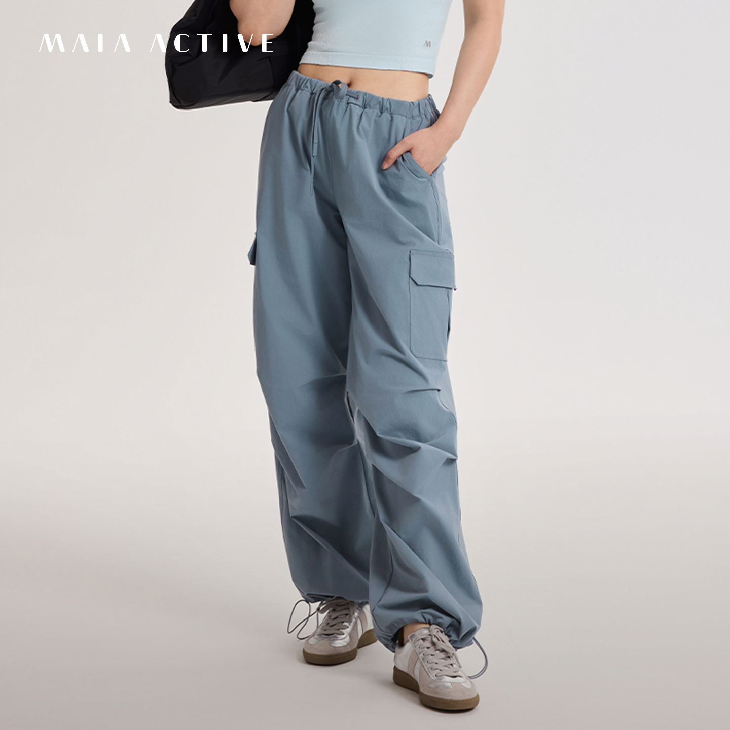 pop裤防晒版速干运动健身跳舞工装裤子瑜伽长裤MAIAACTIVE 53PN26