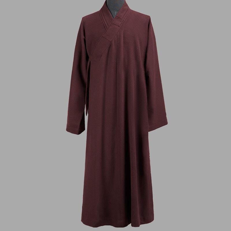 特价僧服毛呢长褂春秋冬厚款出家人僧衣和尚服大褂男女比丘尼长衫