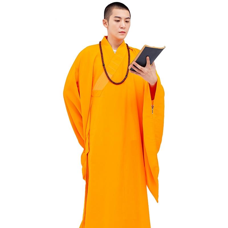 新款觉牌海清居士服女僧服男广袖海青纯棉亚麻透气法会僧衣春夏季