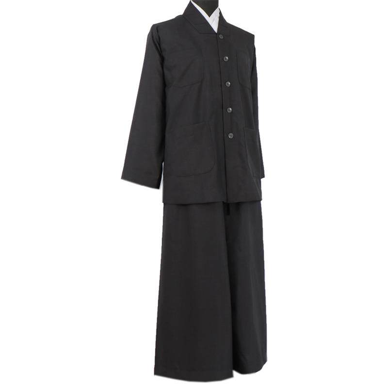 新款远尘短褂僧服春秋款精纺棉布小褂西装布僧衣男女出家师父和尚