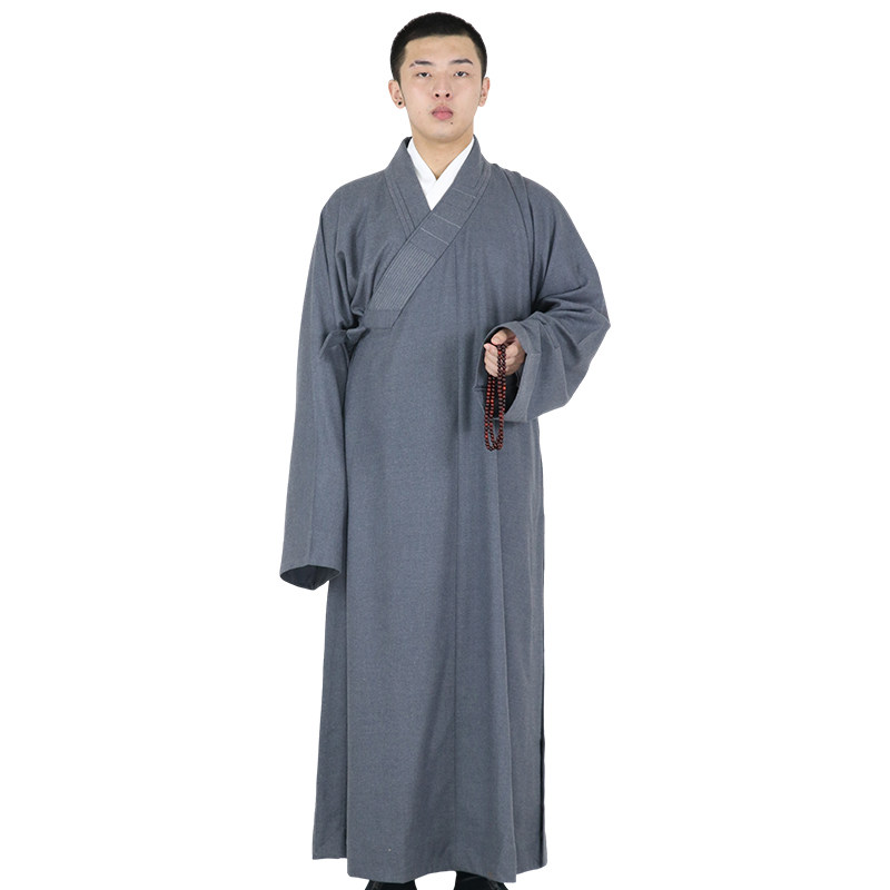 特价秋冬毛呢保暖长褂僧服男女加厚和尚大褂出家人僧袍师父僧衣居