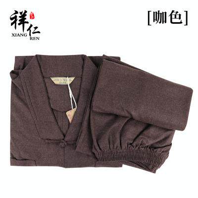 新款祥仁冬季棉衣棉裤澳呢料小褂保暖轻便短褂男女僧人和尚衣僧服