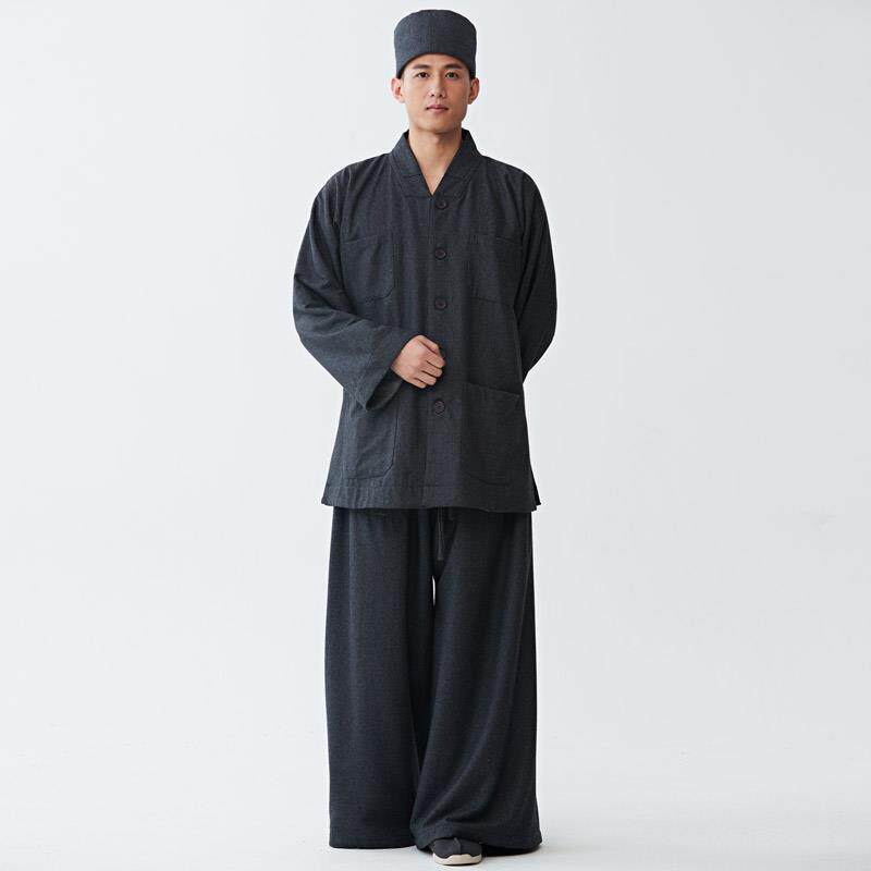新款慈缘冬季僧服男女保暖羊毛加厚夹棉双层保暖禅修服长褂短褂套
