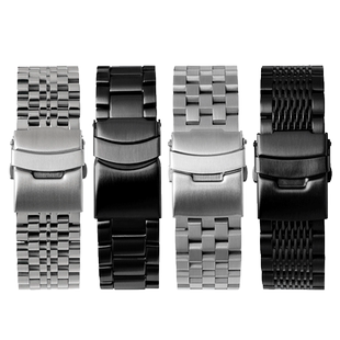 适用SEIKO表带 钢带 精工5号/水鬼/潜水罐头/鲍鱼系列精钢手表带