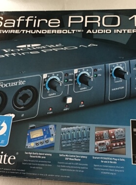 Focusrite Saffire Pro 14 火线声卡 音频接口 配音 专业录音声卡