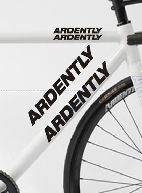 ARDENTLY bike斜梁横梁文字贴纸一对