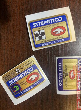 COLUMBUS管材标鸽子标Colnago（金色印制版）