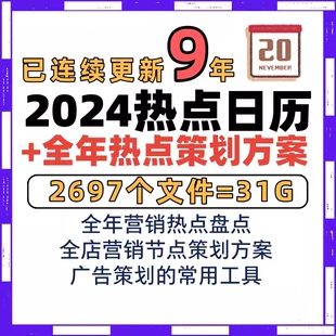 广告营销热点借势节日历年度月度推广品牌策划PPT方案模板资料