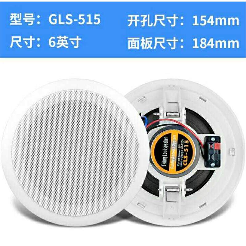 天花音响嵌入式吸顶喇叭店铺家装工程解决方案