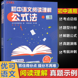 初中七八九年级语文提升阅读理解能力专项训练书籍 初一二三语文教辅考点总结题型分析解题公式 初中语文阅读理解公式 法优可语文正版