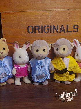 散货 森林小动物 过家家 兔子 考拉 植绒模型 摆件玩具公仔玩偶