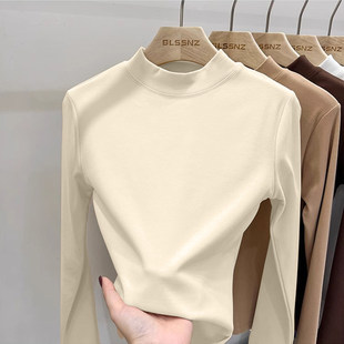 儿童双面德绒打底衫冬季女童2026新款加厚保暖修身春秋长袖上衣服