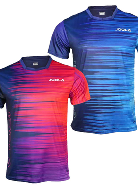 JOOLA优拉尤拉乒乓球衣套服男女款比赛短袖T恤速干排汗圆领元宇宙