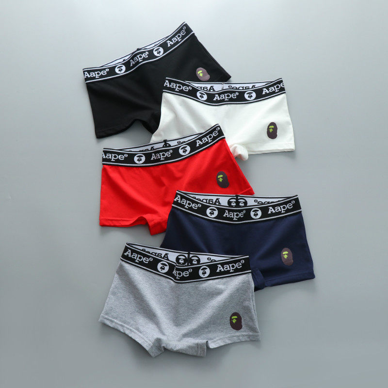 33条女士纯棉宽边平角四角内裤les帅t中性运动裤头学生底裤安全裤