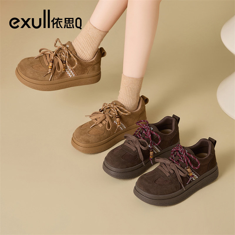 依思Q复古勃肯鞋厚底增高松糕鞋